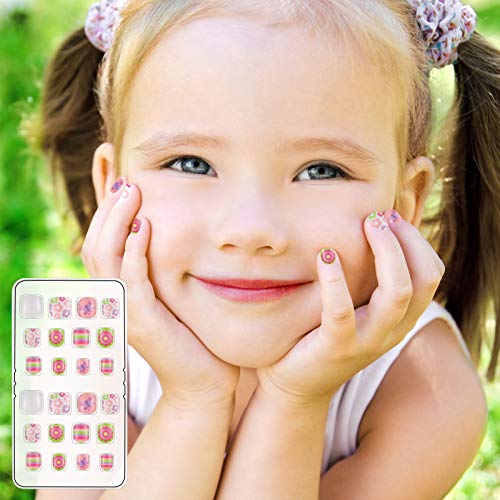 Maitys Rainbow 240 Pcs Press On Nails Set for Girls