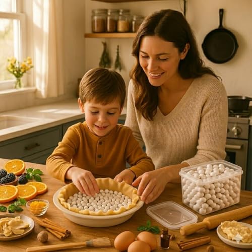 Mrs. Anderson's Ceramic Pie Crust Weights - 1.5 lb Natural Stoneware