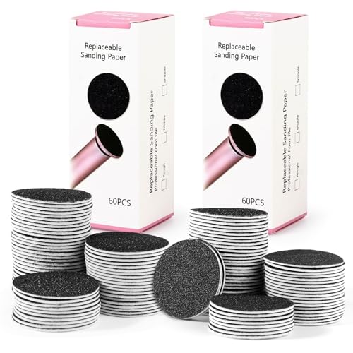 Replaceable Sandpaper Discs for Electric Foot File 120 Pcs/2 Box - LIONVISON