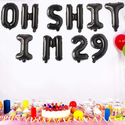 29th Birthday Balloons - Funny Latex Decorations for Party