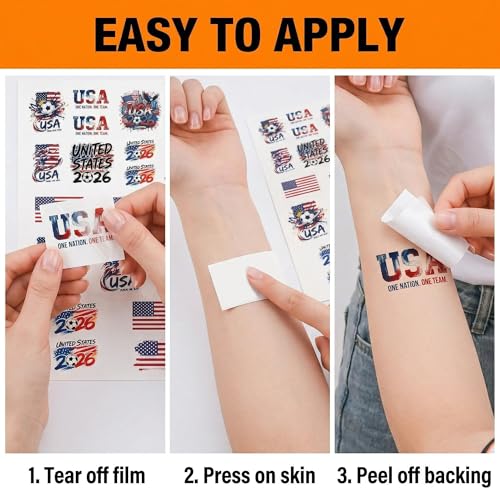 2026 World Cup Temporary Mexico Flag Face Tattoo Stickers - 24 Pack