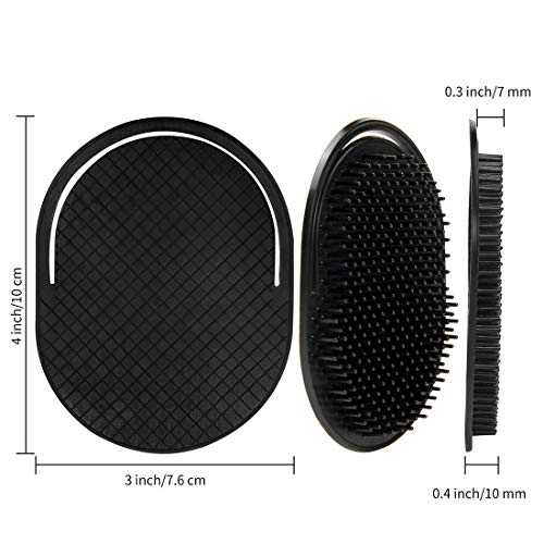 6-Pack Portable Pocket Combs for Men & Pets - Ergonomic Scalp Massage Brush