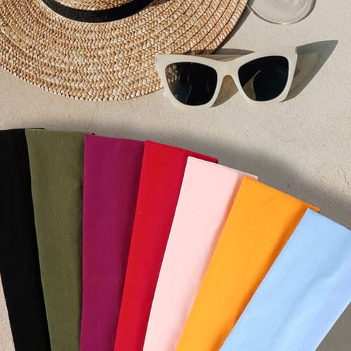 IVARYSS Non-Slip Workout Headbands for Women - 6 Pack Black