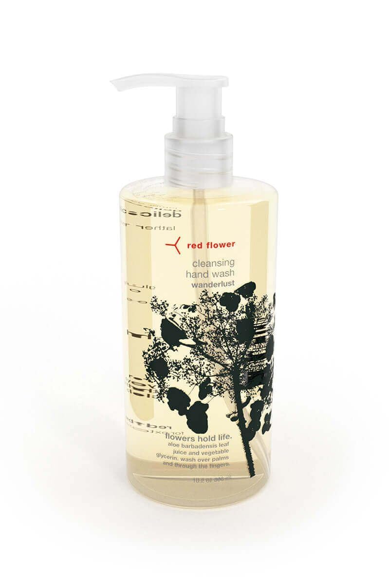Cleansing Hand Soap - Red Flower Wanderlust Antibacterial, Vegan & Sulfate-Free | 10 oz Hydrating Formula