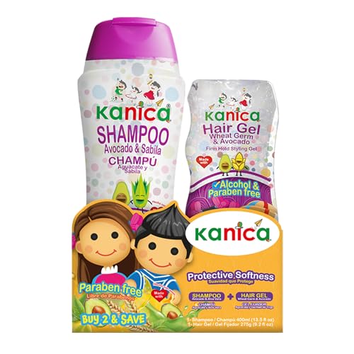 KANICA Avocado & Aloe Vera Hair Care Kit - Hydrating Shampoo & Nourishing Gel Set