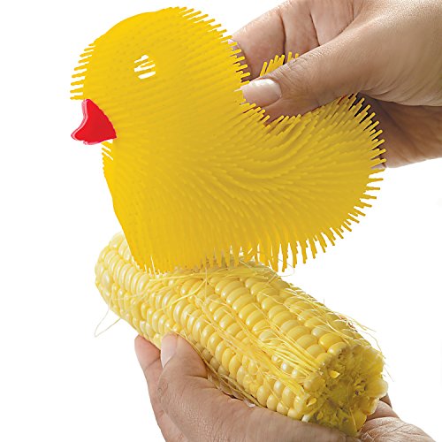 Norpro Silicone Duck Dish Brush - Double Sided, Heat Resistant & Dishwasher Safe