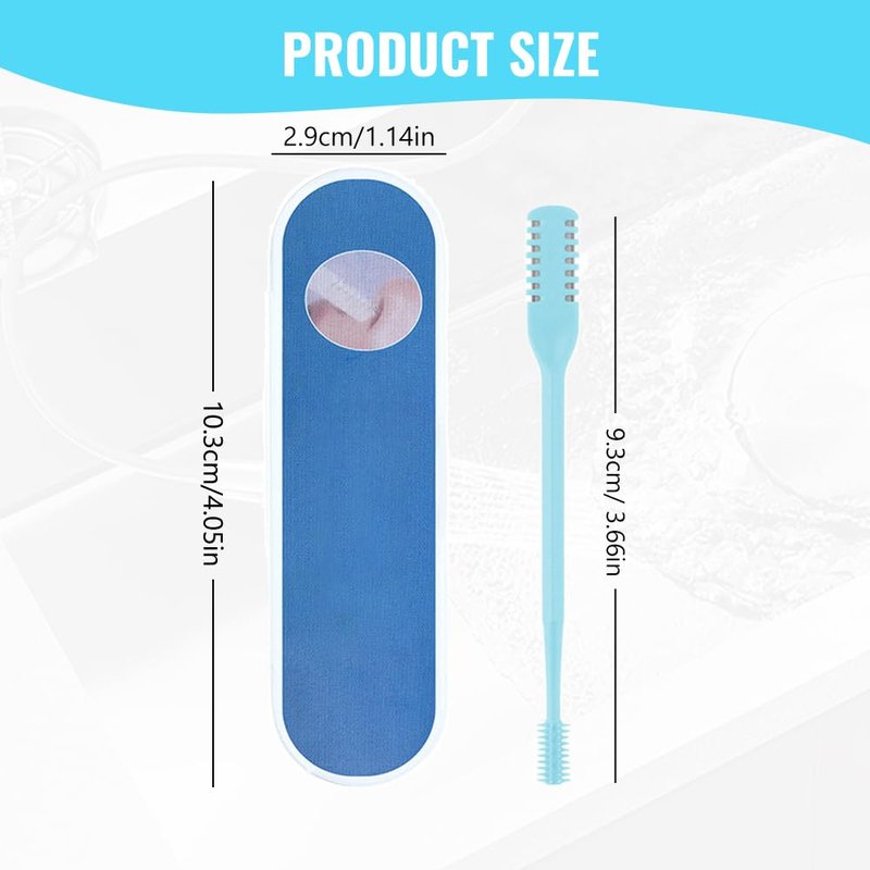 Nasal Hair Cutter, 2-in-1 Nasal Hair Cutter with Cleaning Brush,2025 Upgrade Manual Nasal Hair Cutter, 360° Rotating Nose Trimmer Remover Tool, Double Sided Nose Hair Knife for Women Men (White, 3 PC)