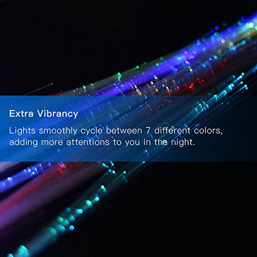 24Pcs LED Hair Extensions with Clip - Color Changing Fiber Optic Clips for Parties