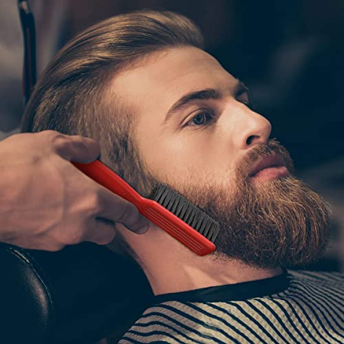 Patelai 12-Pack Barber Clipper Cleaning Brushes Black & Red Nylon Blade Cleaner