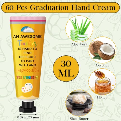 Leelosp 60 Pcs Hand Cream Set - Teacher Appreciation Gifts