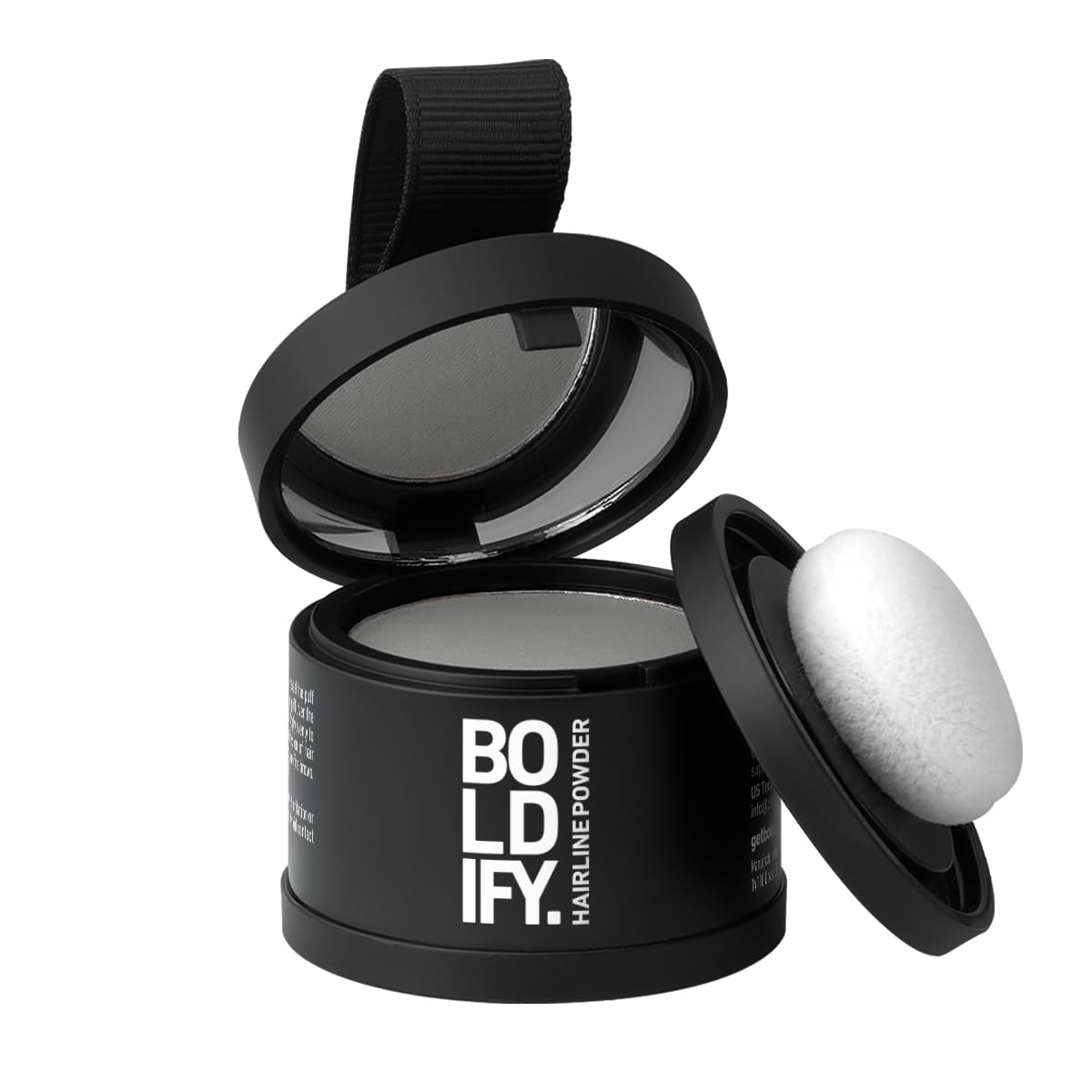 BOLDIFY Hairline Powder - Water-Resistant Root Touch Up for Gray Coverage | 10g Medium Brown, 24-Hour Stain-Proof