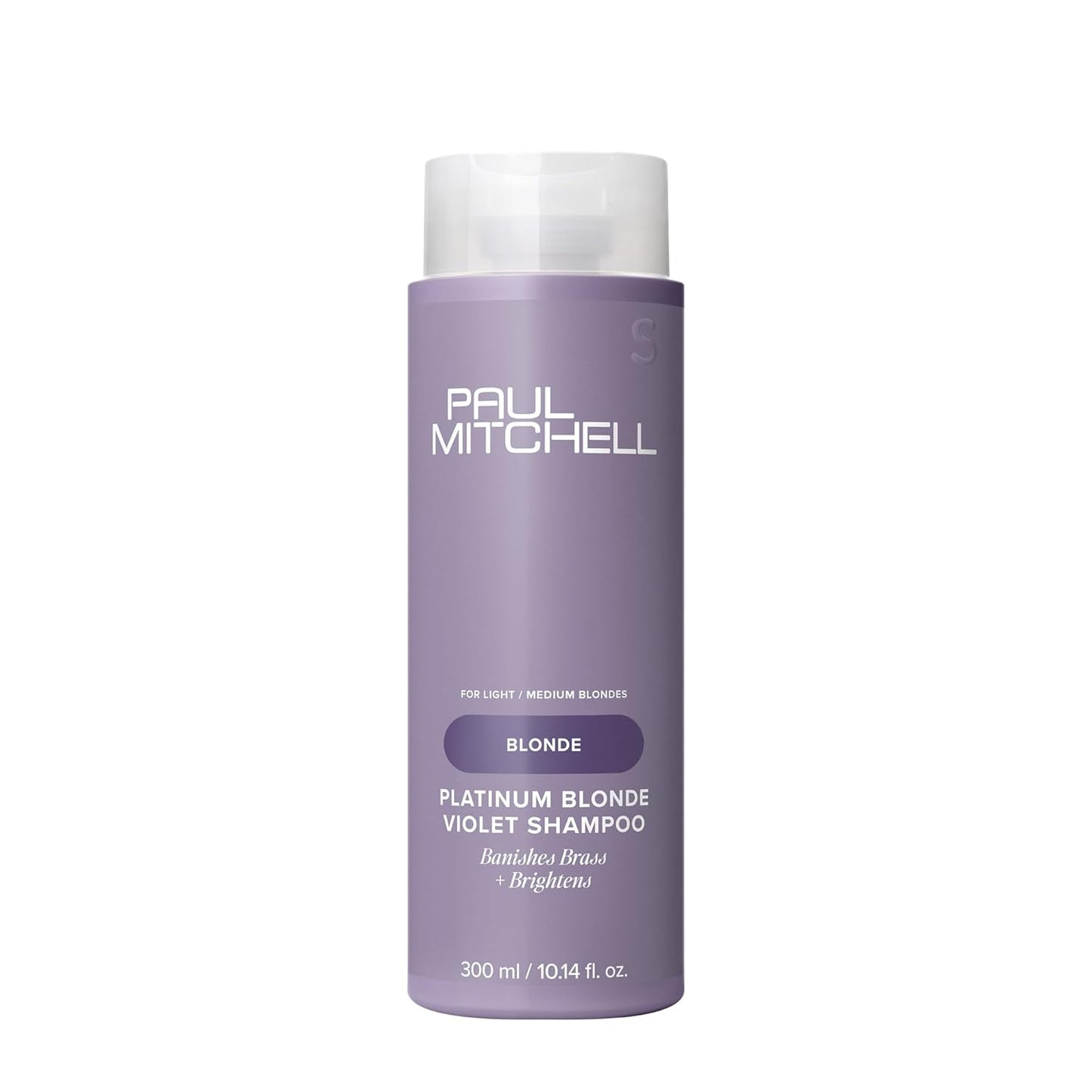 Paul Mitchell Platinum Blonde Violet Shampoo - Banish Brass, Brighten Light to Medium Blonde, Silver, Gray, White Hair