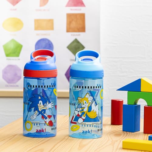Zak Designs Sonic the Hedgehog Kids Water Bottle 16oz - 2-Pack
