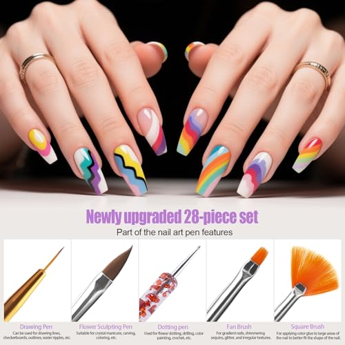 38-Piece Nail Art Striping Tape & Dotting Tools Kit