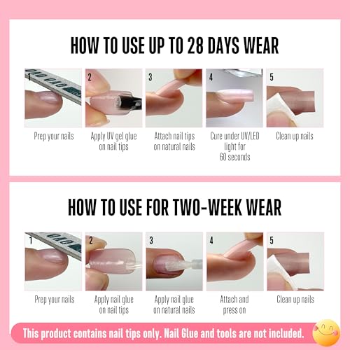Short Sharp Square Cat Eye Nail Tips 150Pcs Dark Pink Gel-X Full Cover Fake Nails