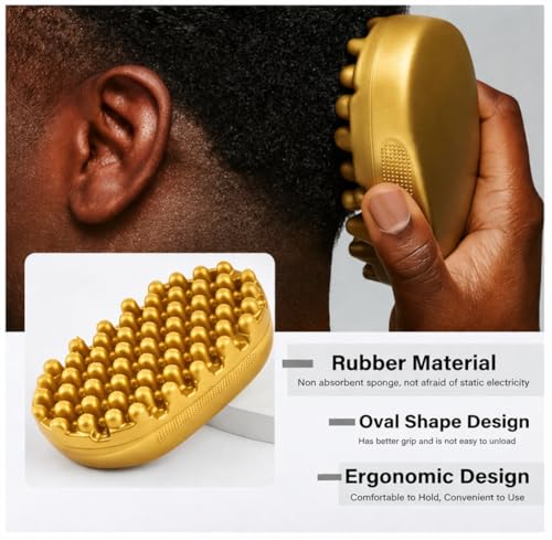 Gold Luxury Twist Styler Comb Brush for Afro & Curly Hair