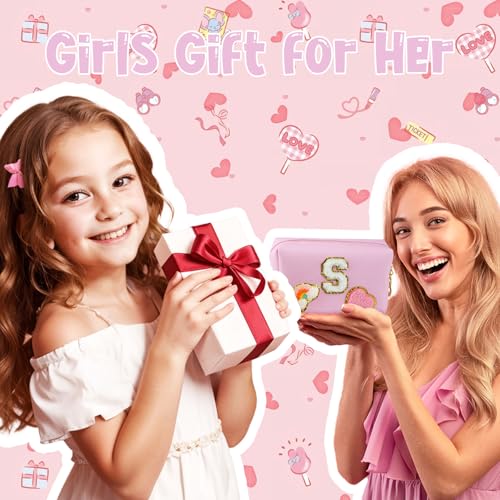 Elilier Small Girls Makeup Bag | Personalized Gift for Ages 4-12