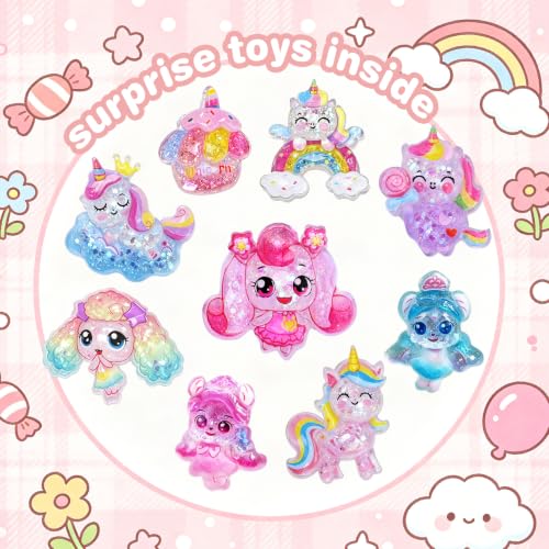 Bath Bombs for Kids with Surprise Toys - 9 Pack Colorful Fizzies