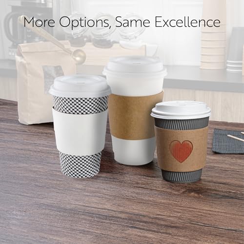 Disposable Coffee Cup Sleeves - 50 Pack, Fits 12-20 oz Cups, Heat-Resistant