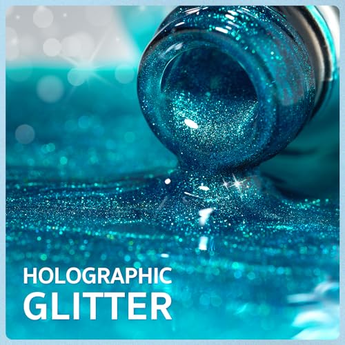 GAOY Blue Cat Eye Gel Nail Polish 16ml - Holographic UV Gel