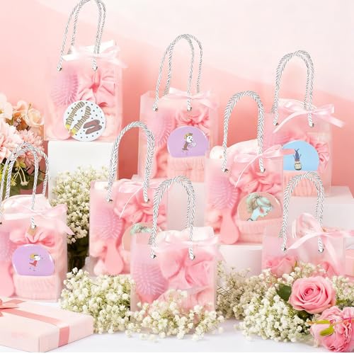 Pink Spa Sleepover Party Supplies Set for Girls - 9 Pcs