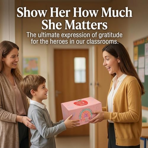 U-Goforst Teacher Appreciation Gift Set with Crochet Sunflower & Accessories