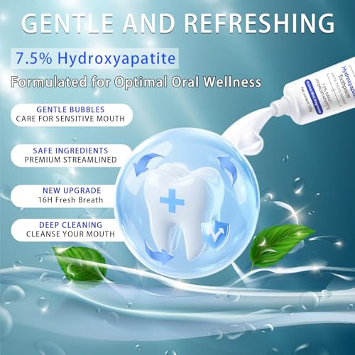 Fluoride-Free Hydroxyapatite Toothpaste for Enamel Repair - 4.23oz