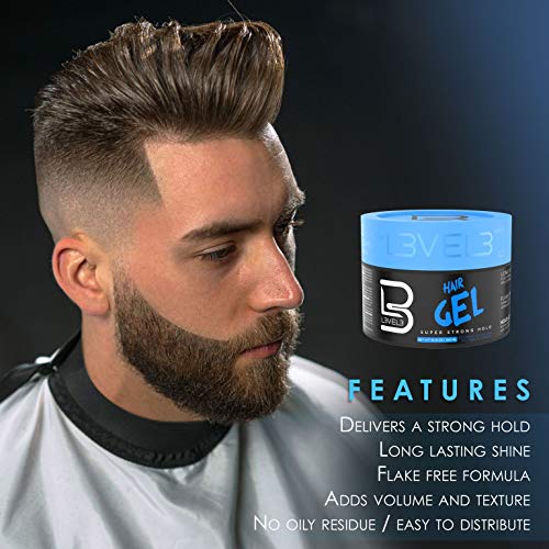 L3 Level 3 Super Strong Hold Hair Gel - Flake-Free Styling Gel, 33.8 oz