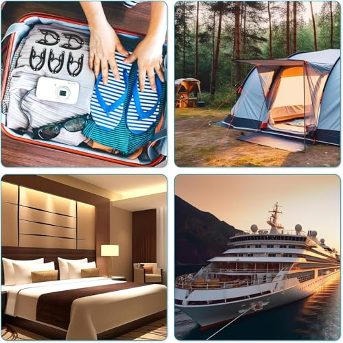 20 Pack Foldable Travel Hangers - Compact & Lightweight Cruise Essentials