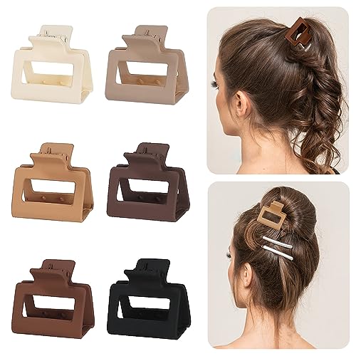 Seapaw 6-Pack Medium Claw Clips for Thin to Medium Hair - 2 Inch