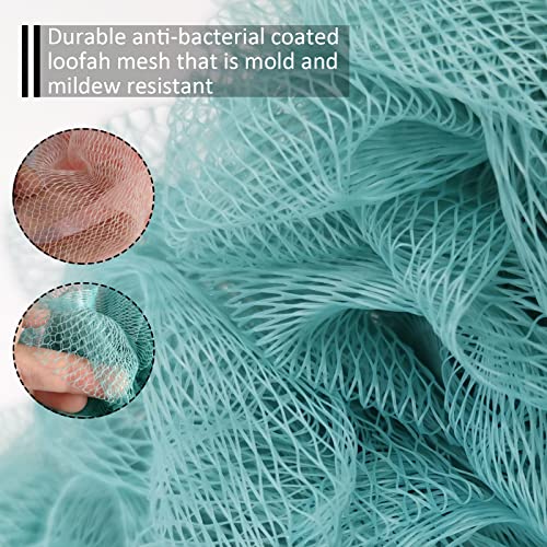 2-Pack Long-Handled Back Scrubber & Loofah Sponge with Pumice Stones