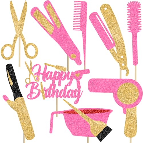18PCS Hairdresser Centerpiece Sticks for Birthday & Bridal Showers