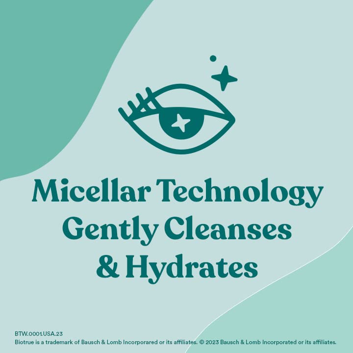Biotrue Micellar Eyelid Cleansing Wipes - Fragrance-Free, 30 Count
