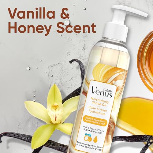 Gillette Venus Moisturizing Shave Oil - Vanilla & Honey, 7.7 oz