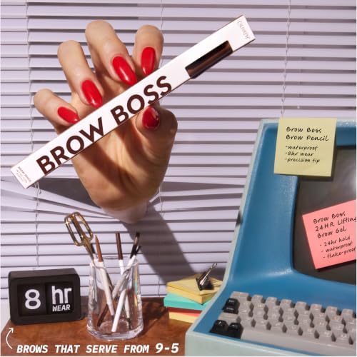 ColourPop Brow Boss Duo Taupe Waterproof Eyebrow Pencil + Clear Gel (2 Count) – 0.23 oz Each