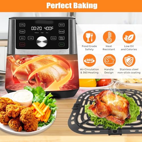 Air Fryer Replacement Grill Plate for Instant Vortex & Gourmia 6QT