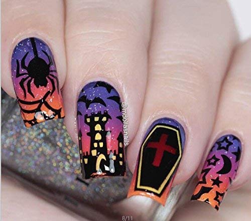 Nail Art Stamping Plate - Halloween Party 01 Theme Park Collection