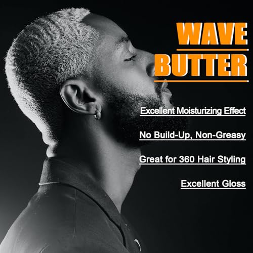 Goiple 360 Wave Butter for Men - Natural Hair Grease with Shea Butter & Beeswax (3.5 OZ)