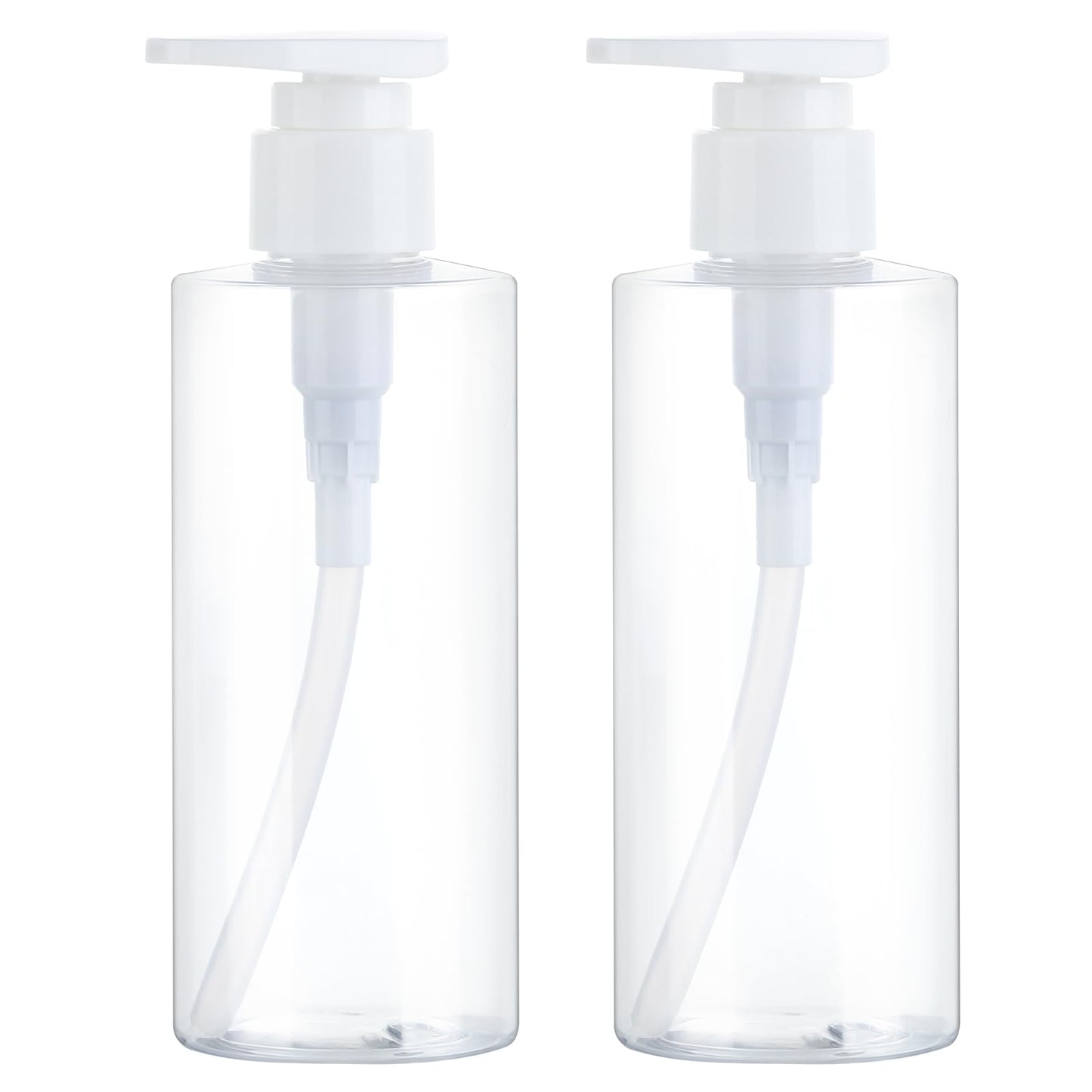 Empty Pump Bottles Dispenser 2 Pack 6.7oz Refillable Plastic Pump Bottle