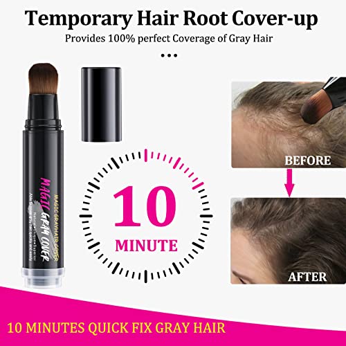 Root Touch Up Hairline Powder Stick - Dark Black Temporary Coverage
