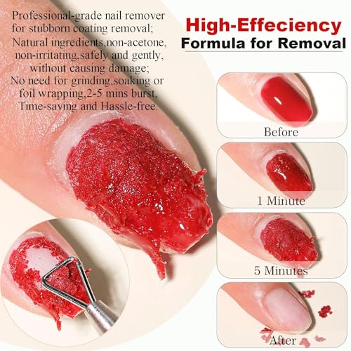 LOUINSTIC Gel Nail Polish Remover 15ml – Fast, Non-Damaging Solution