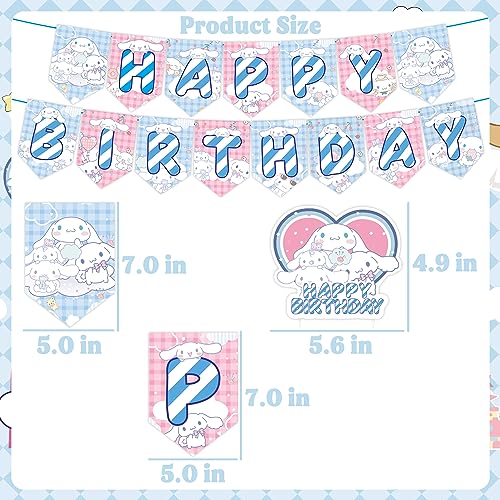 Kawaii Birthday Party Decorations Set - 15 Latex Balloons & More
