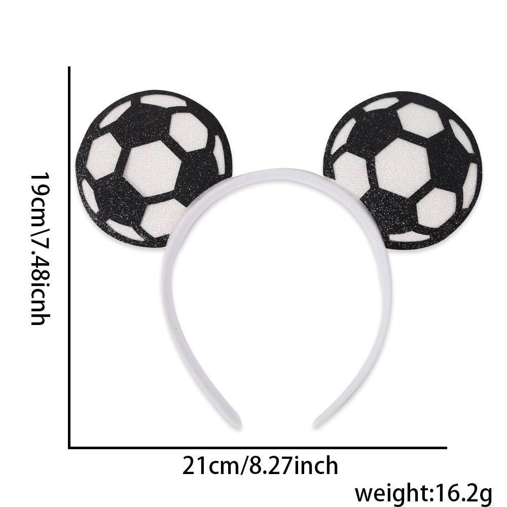 Nxtpz American Flag Bow Headband 4th of July Headband Soccer Hair Accessory Be Suitable for World Cup Party Supplies Women Decoration
