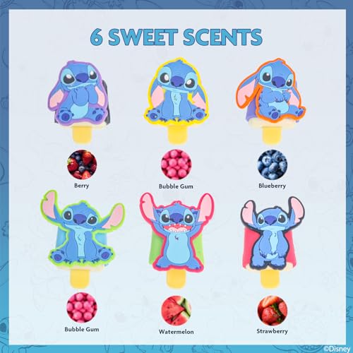 Stitch Pucker Pops Lip Gloss Set - 6 Plant-Based Glosses for Kids