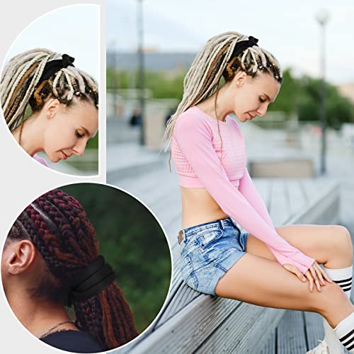 Hoteam Black Spiral Metal Wire Hair Ties for Dreadlocks