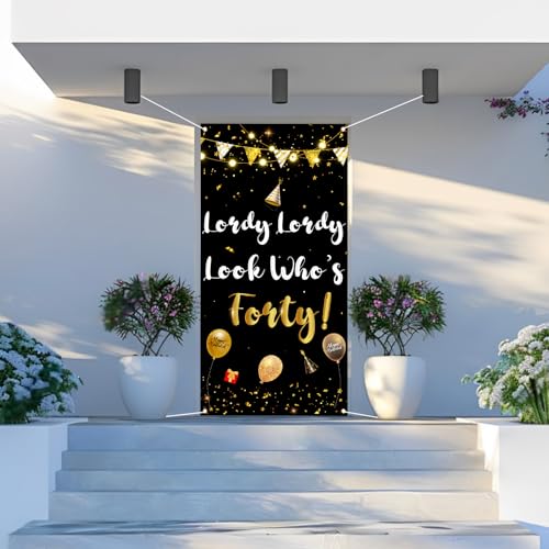 Labakita 40th Birthday Banner | Funny Lordy Look Who's 40 Sign