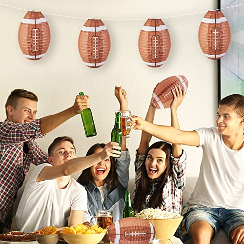 Football Paper Lanterns - 3 Pack 12" Sports Party Decor