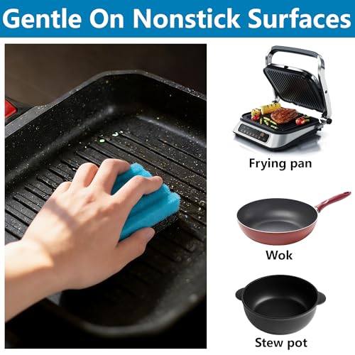 EBaokuup 8-Pack Grill Cleaning Sponges - Dual-Sided for Efficient Cleaning