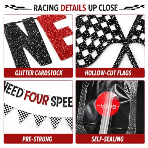 Need Four Speed Balloon & Banner Set for 4th Birthday Party