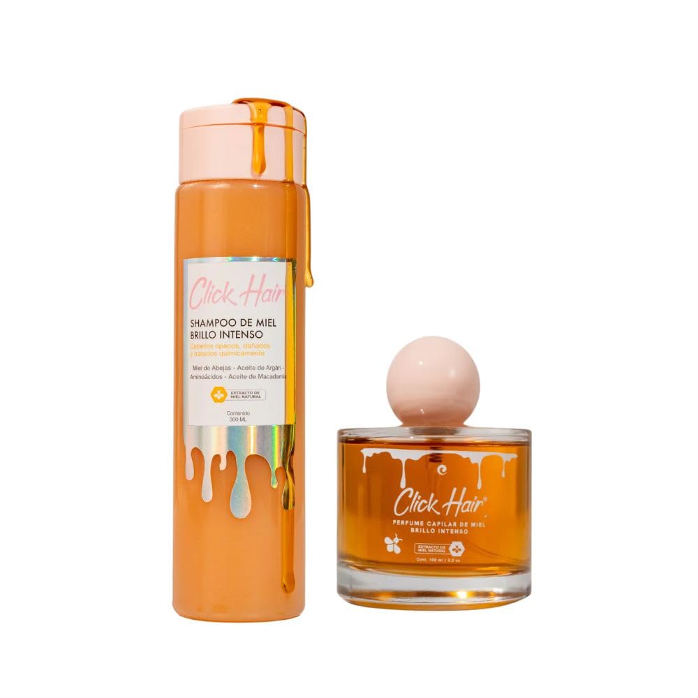 Honey Infused Hair Shampoo & Perfume Set - Nourishing Formula | 2 Pack
